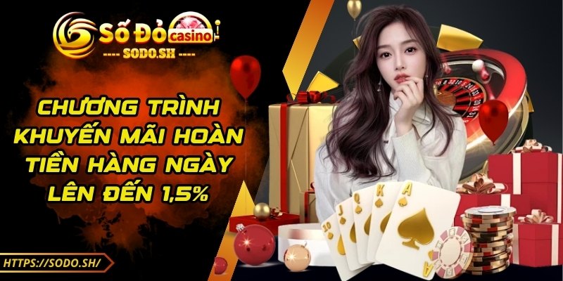 sodo - Trang Chủ - sodo chuong trinh khuyen mai Chương trình khuyến mãi hoàn tiền hàng ngày lên đến 1,5%